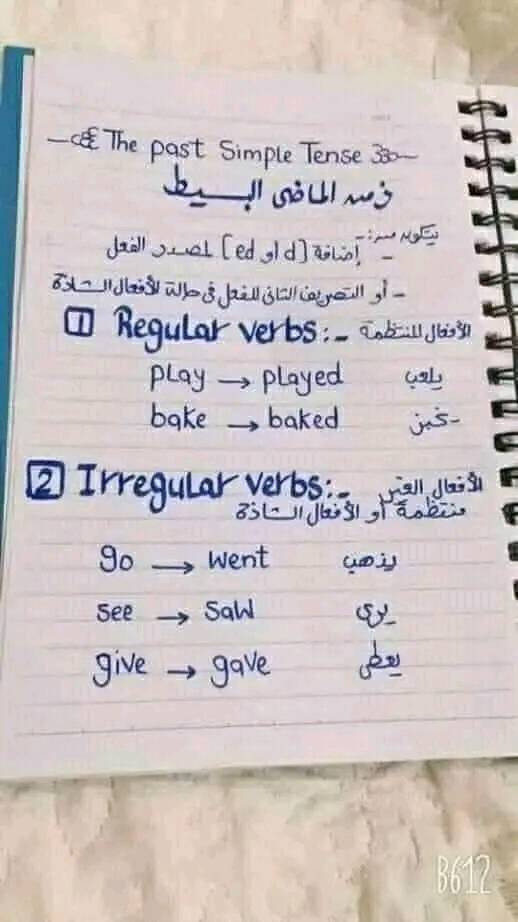 شرح جميل للأزمنه في اللغة الانجليزية بطريقة مبسطة ومفهومة