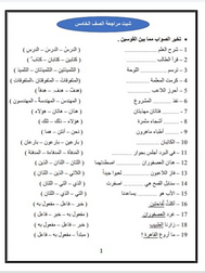 مراجعة شاملة لغة عربية - الترم الأول - للصف الخامس الابتدائي - الترم الأول 2023
